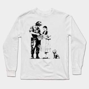 Vintage Banksy Stop And Search Long Sleeve T-Shirt